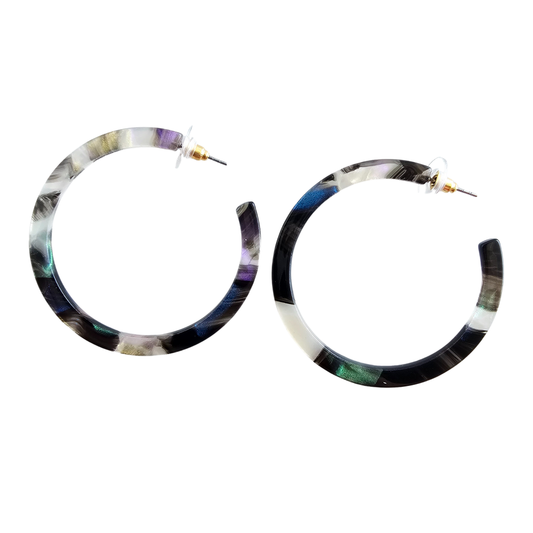 Cameron Hoops In Midnight Opal