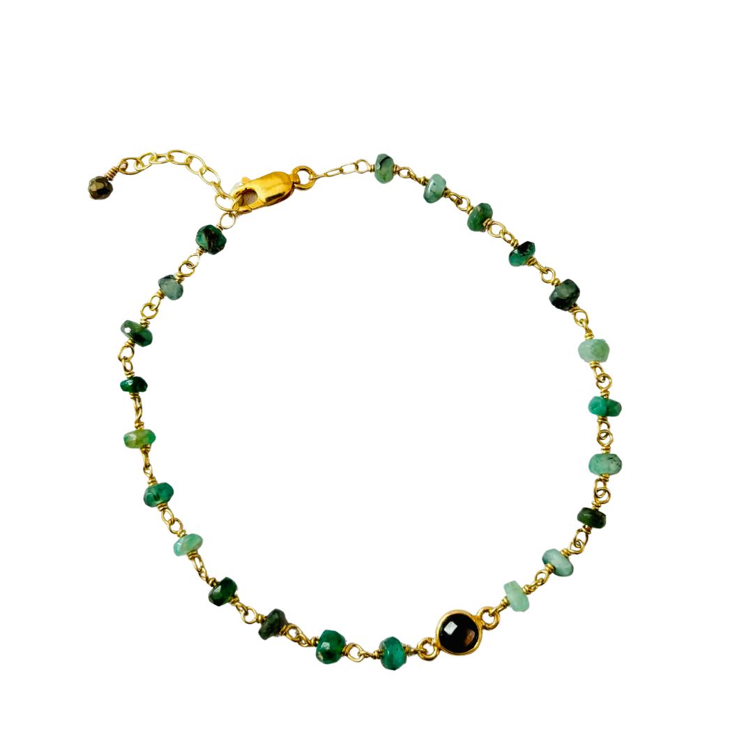 Dayna Semi-Precious Wire Wrapped Bracelet