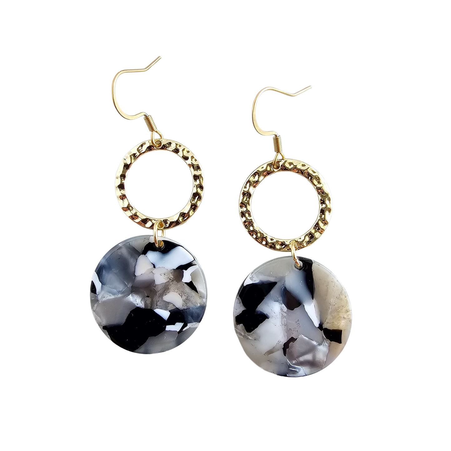 Rylee Earrings In Ivory & Slate