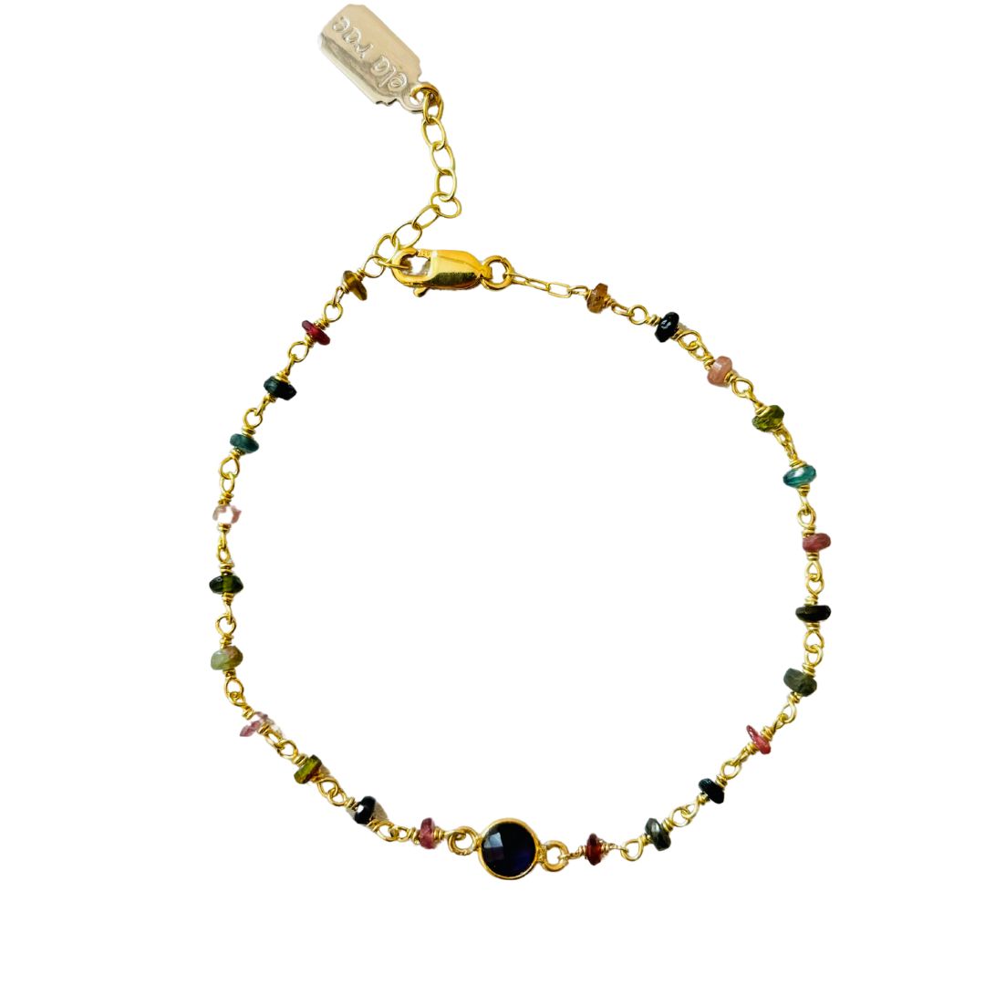 Dayna Semi-Precious Wire Wrapped Bracelet