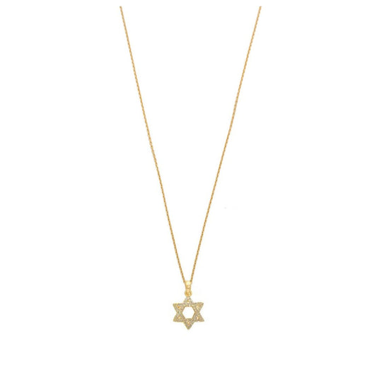 CZ Star Of David Necklace