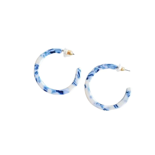 Camy Hoops In Greek Goddess Blue