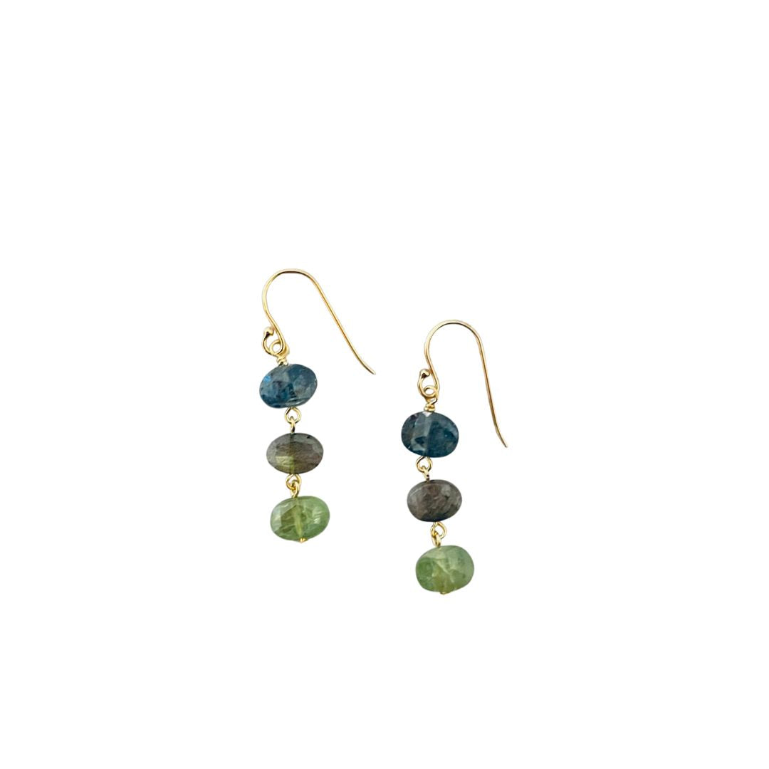 Mini Semi-Precious Stack Earrings