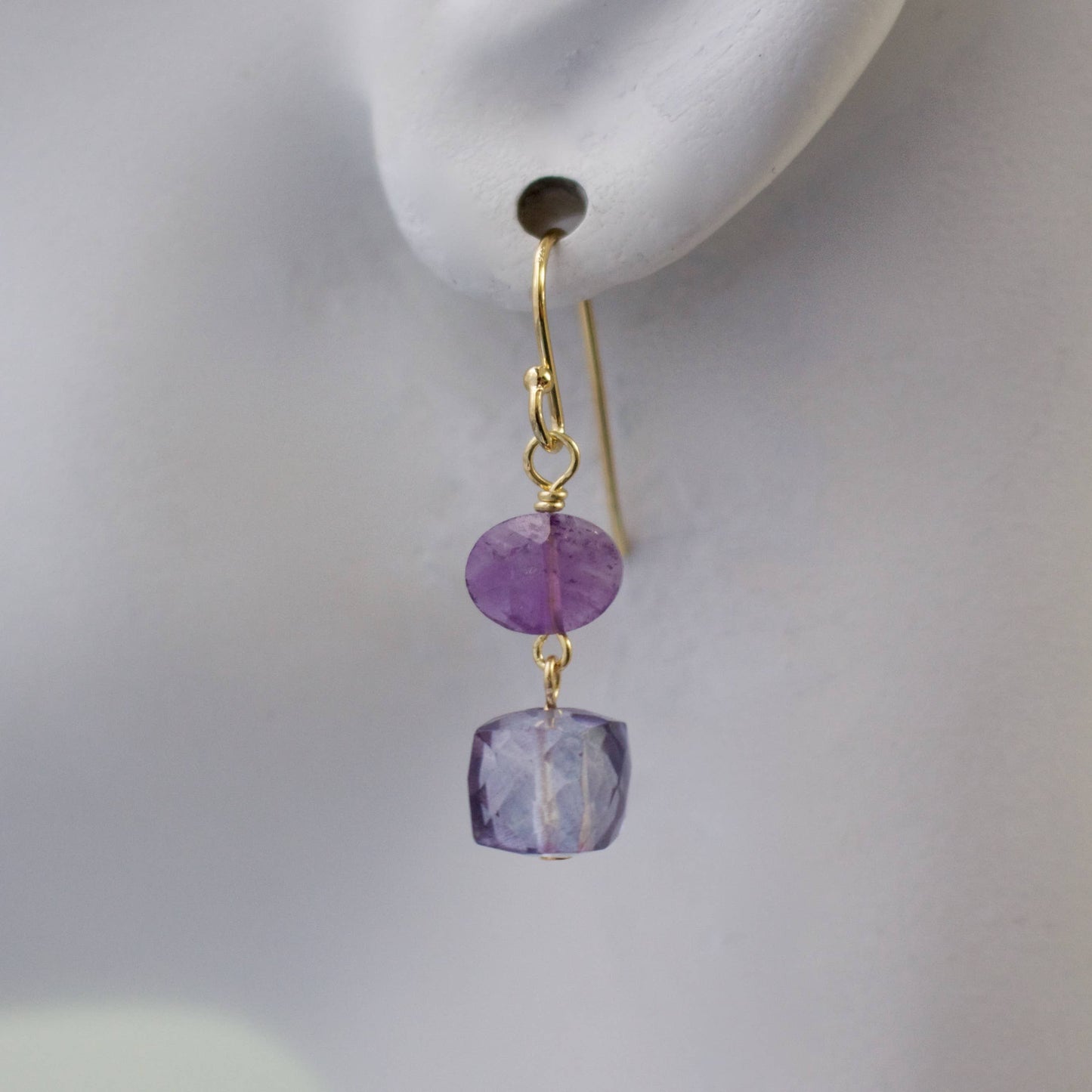 Dainty Semi-Precious Drop Earring